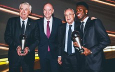 颁奖典礼仅安切洛蒂和维尼修斯出席，其他获奖者未能出席